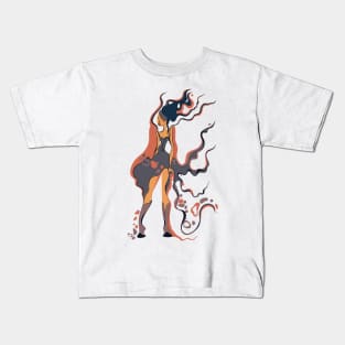 Girl dancing underwater Kids T-Shirt